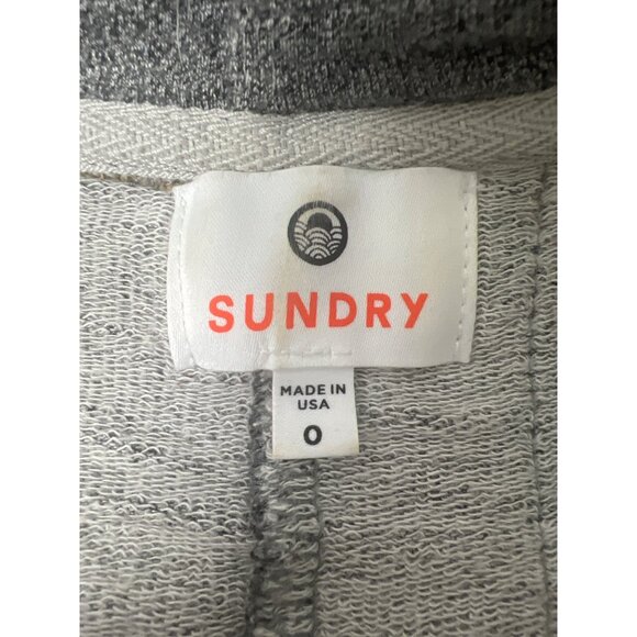 Sundry Gray Raglan Zip Hoodie - Picture 7 of 9